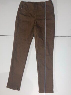 Ruby Road Pull On Petite Tan Brown Pants 4P